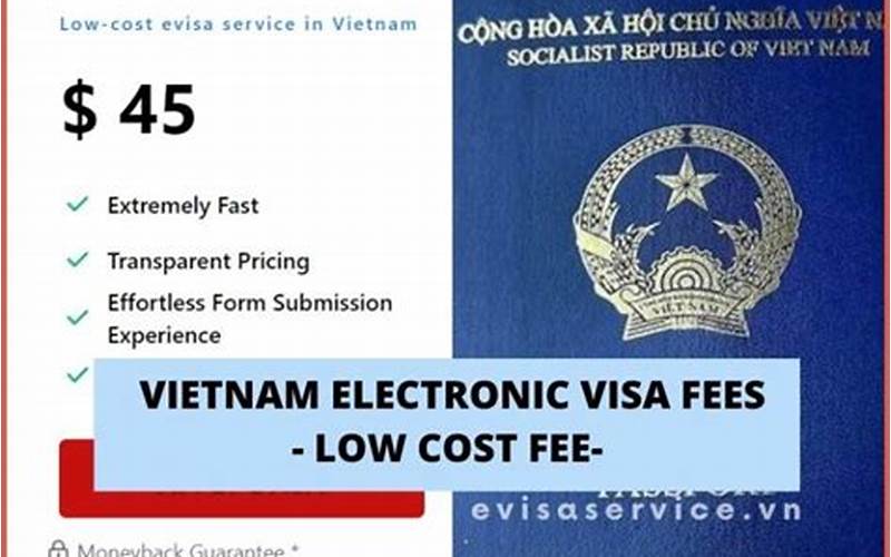 Vietnam E Visa Fees