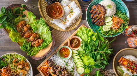 Vietnamese Food spread