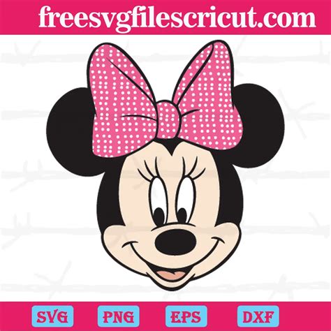 Download View Baby Minnie Mouse Head Svg DXF File Commercial Use Free PSD Mockups