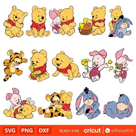 Download View Baby Pooh Svg DXF File Commercial Use Free PSD Mockups