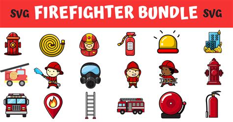 Download View Beautiful Firefighter Bundle PSD Printable