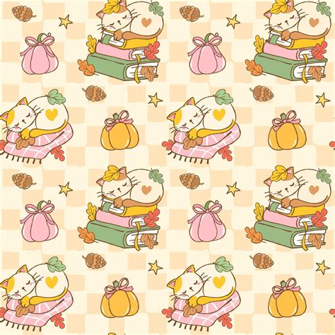 Download View Cat Pattern Design Bundle Background Commercial Use For Crafts