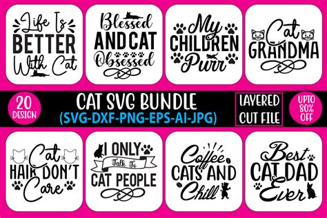 Download View Cat Pattern Design Bundle Background Creativefabrica DXF Files