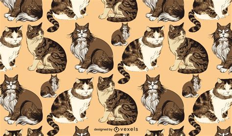 Download View Cat Pattern Design Bundle Background Cut Files