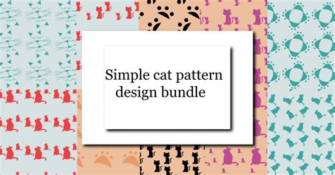 Download View Cat Pattern Design Bundle Background for Cricut
