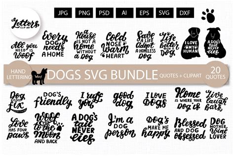 Download View Dog Lovers Quotes And Clipart Bundle Pics Cameo