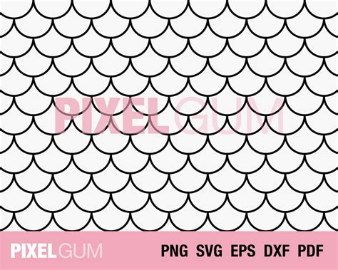 Download View Fish Scale Pattern Svg EPS File Commercial Use