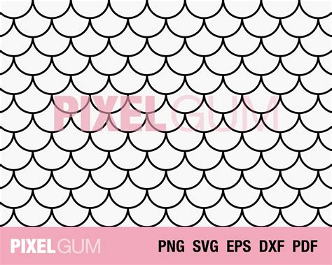 Download View Fish Scale Pattern Svg EPS File Easy Edite