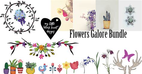 Download View Flowers Galore Bundle PSD Files For Crafts