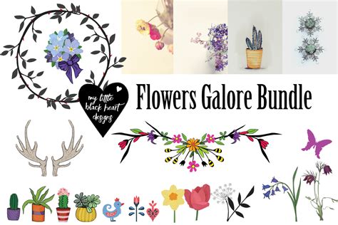Download View Flowers Galore Bundle PSD for Cricut Machine