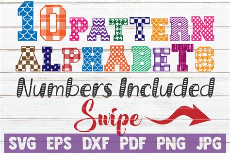 Download View Fonts + Patterns Bundle Images Cut Files