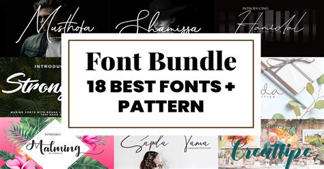 Download View Fonts + Patterns Bundle Images Files