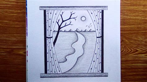 View From A Window Drawing Easy