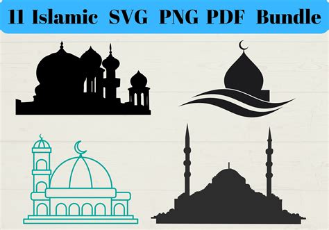 Download View Islamic Pattern Bundle PNG Cricut SVG Free PSD Mockups