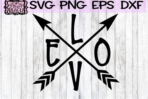 Download View Love Arrows Svg DXF File Printable