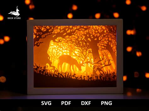 Download View Paper Cut Light Shadow Box Bundle SVG Cut Files
