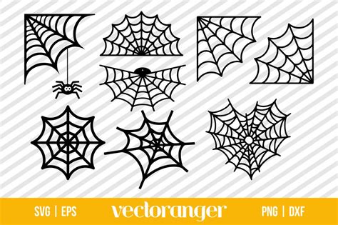 Download View Silhouette Spider Web Svg DXF File Files