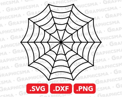 Download View Silhouette Spider Web Svg DXF File Printable