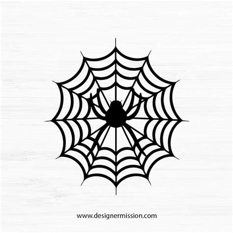 Download View Silhouette Spider Web Svg DXF File for Cricut Machine