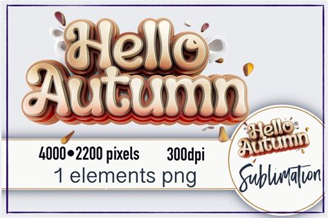 Download View Sublimation Hello Autumn
 Background Easy Edite