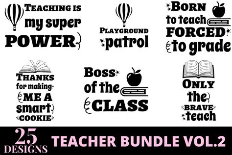 Download View Teacher Quotes Bundle Vol. 2 PSD Printable