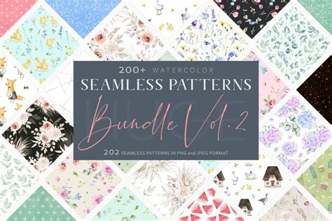 Download View The Seamless Patterns Bundle Vol. 2 Images Commercial Use