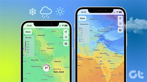 View Weather maps on iPhone