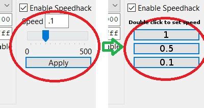 View topic - Enable speedhack while key is down - Cheat Engine
