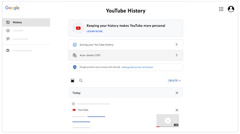 Viewing YouTube Video History on Android