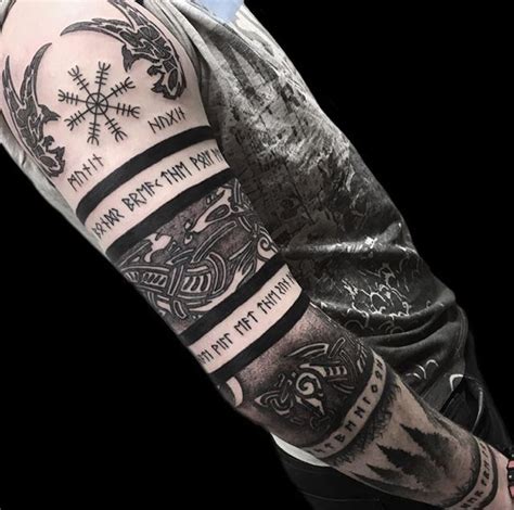 Realistic Inspiration Inkstinct Viking tattoo sleeve
