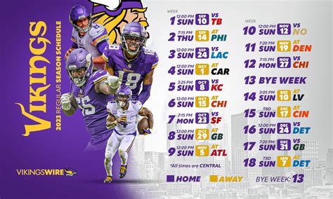 Vikings Schedule 2022 Printable