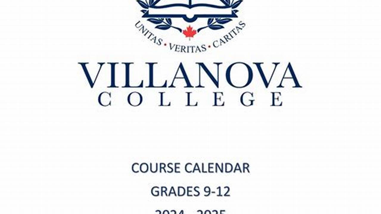 Villanova Class Schedule 2025