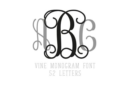 Create Elegant Designs with our Free Vine Monogram SVG: A Must-Have for Every Craft Enthusiast!