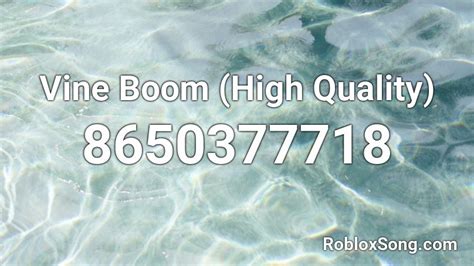 Vine boom spam Roblox ID - Roblox music codes