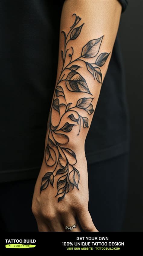 Vines On Arm Tattoo