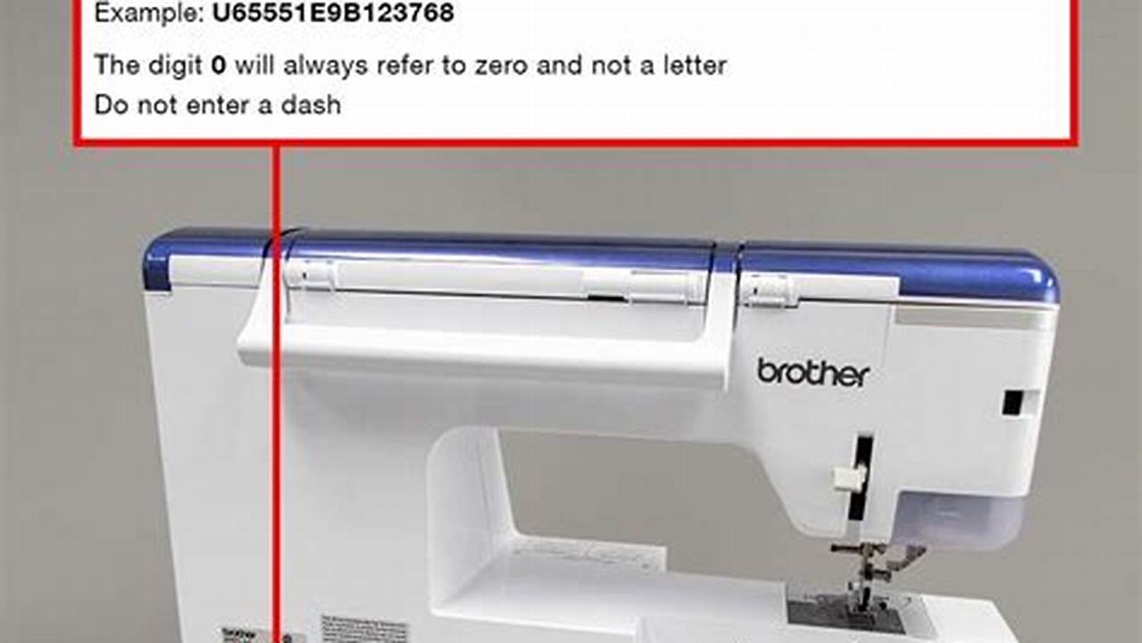 Brother Sewing Machine Serial Number