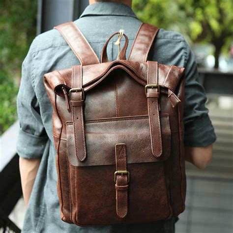 Vintage Leather Backpack For Men: The Perfect Accessory For Style And Functionality