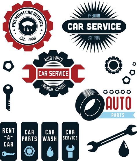 Vintage Car Service Logo