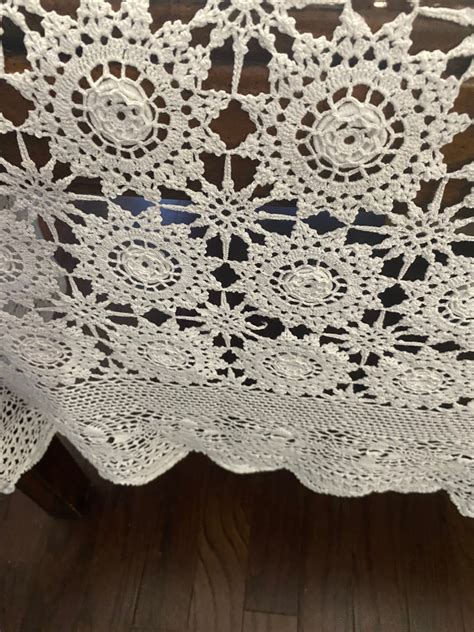 Vintage Crocheted Tablecloth