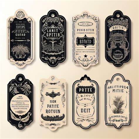Download Vintage Labels Kit Files Free PSD Mockups