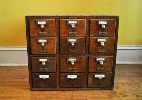 Vintage Library Card Catalog