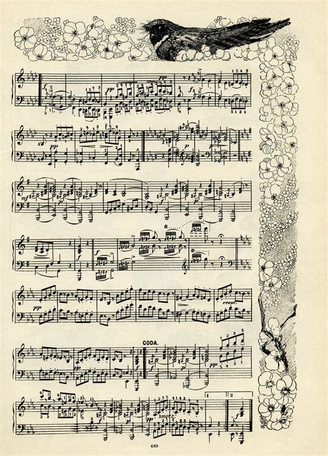 Vintage Printable Sheet Music