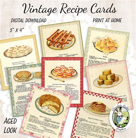 Vintage Recipe Cards