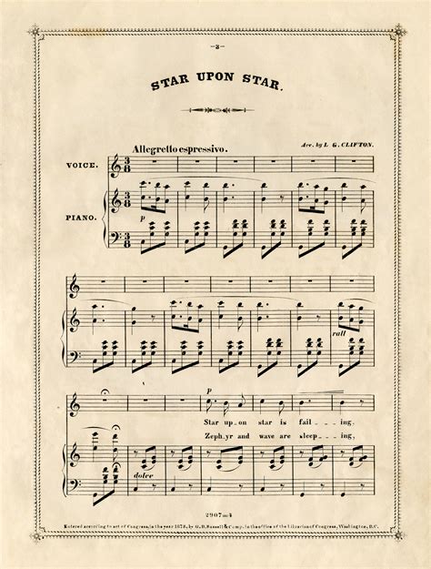 Vintage Sheet Music Printable