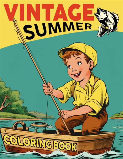Vintage Summer Coloring Pages
