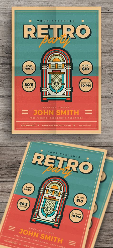 Vintage Flyer / Poster 5 by graphicovy GraphicRiver