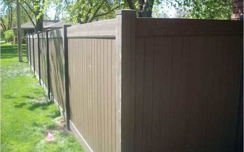 Vinyl Privacy Fence Brown: The Ultimate Guide