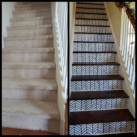 Revamp Your Stairs With Vinyl Stair Makeover