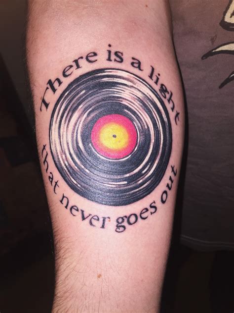 50 Vinyl Record Tattoo Designs For Men Long Playing Ink
