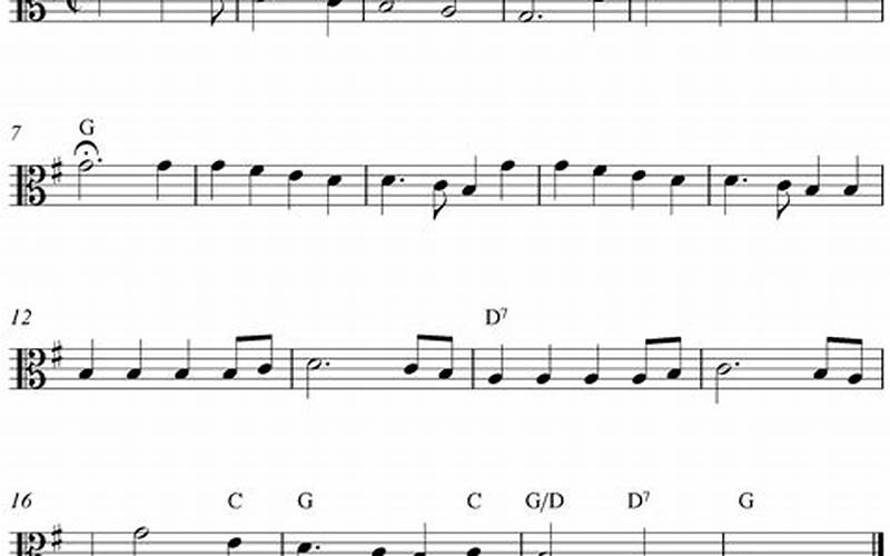 Viola Sheet Music
